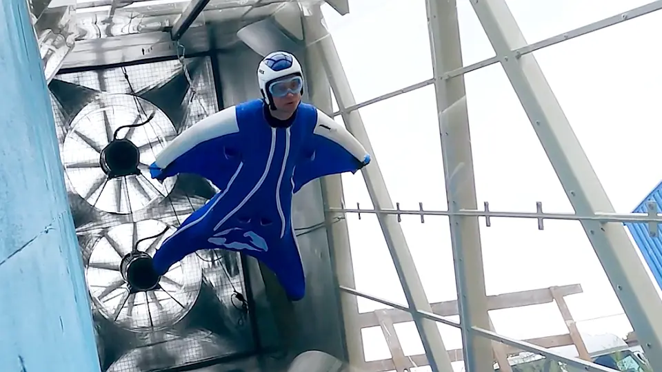 Testy poligonowe Symulatora YouCanFly – lot wingsuit